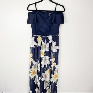 Alexa B Nites navy floral gown